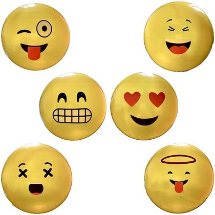 Imagem de 500 Bolas De Vinil Inflável Emoji Amarela Piscina Decoração E Festas