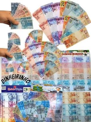 Imagem de 500 Notas Dinheiro Falso De Brinquedo Dinheirinho Atacado