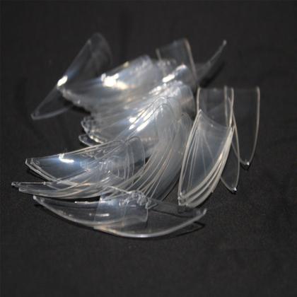 Imagem de 500 Tips Estileto Unha Gato Curva Transparente Estiletto