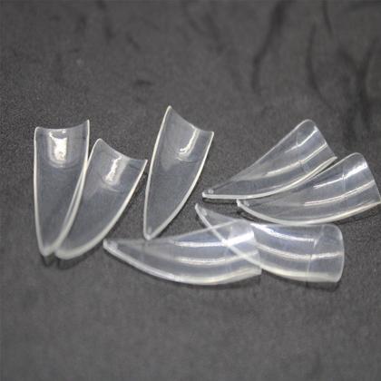 Imagem de 500 Tips Estileto Unha Gato Curva Transparente Estiletto