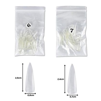 Imagem de 500 Tips Stiletto Transparente Unhas de Gel, Honey Girl
