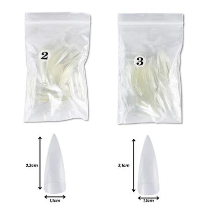 Imagem de 500 Tips Stiletto Transparente Unhas de Gel, Honey Girl