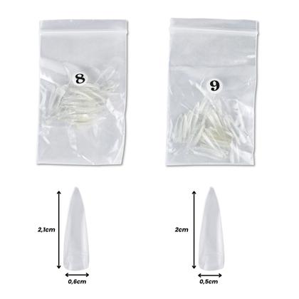 Imagem de 500 Tips Stiletto Transparente Unhas de Gel, Honey Girl