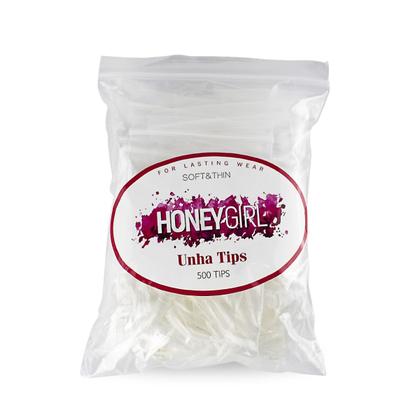 Imagem de 500 Tips Stiletto Transparente Unhas de Gel, Honey Girl