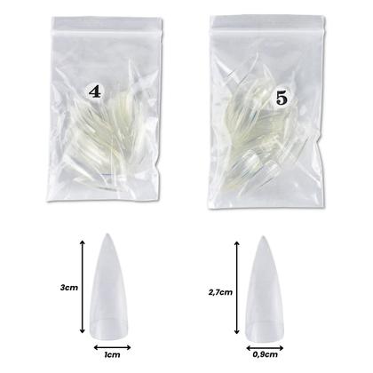 Imagem de 500 Tips Stiletto Transparente Unhas de Gel, Honey Girl