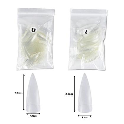 Imagem de 500 Tips Stiletto Transparente Unhas de Gel, Honey Girl