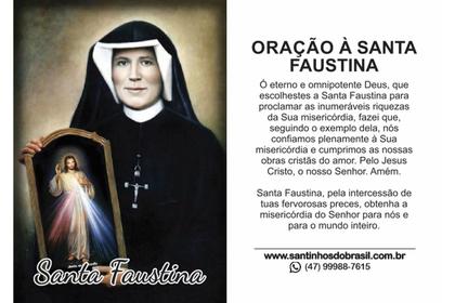 Imagem de 5000 Santinho Santa Faustina (oração no verso) - 7x10 cm