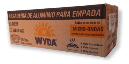 Imagem de 500un Forma Empada Descartável Média Alumínio Wyda 100ml 1cx