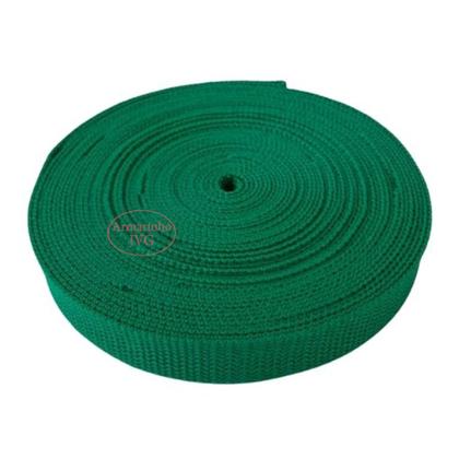 Imagem de 50m Fita CA 20mm 2cm Verde Bandeira Alça Cadarço Mochilas