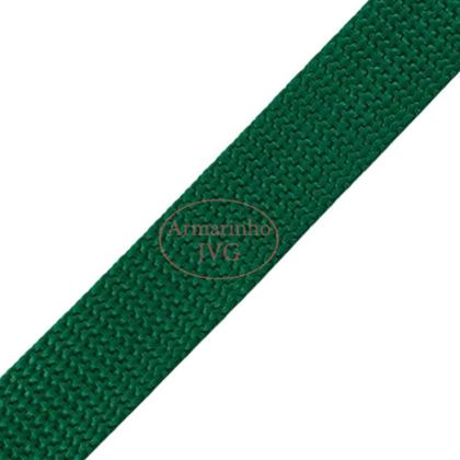 Imagem de 50m Fita CA 20mm 2cm Verde Bandeira Alça Cadarço Mochilas
