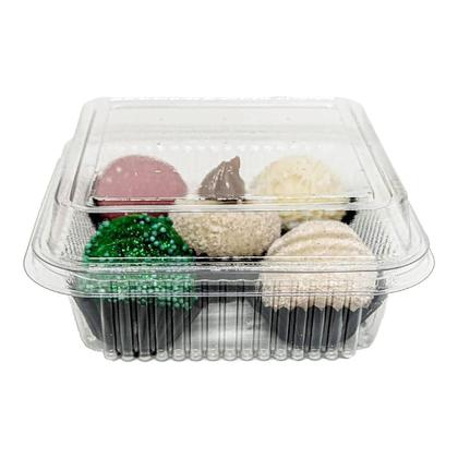 Imagem de 50Un Embalagem Bolo Pote 200Ml Quadrada Descartáve Brigadeir