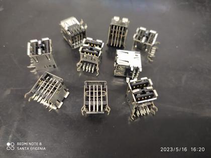 Imagem de 50x Conector Usb Duplo Tipo A Femea Pt 90 Pci