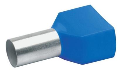 Imagem de 50X Terminal Elétrico Ilhós Tubular Duplo 16Mm ul Conector