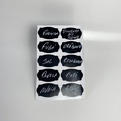 Imagem de 55 Etiqueta adesiva lousa + 01 caneta giz liquido
