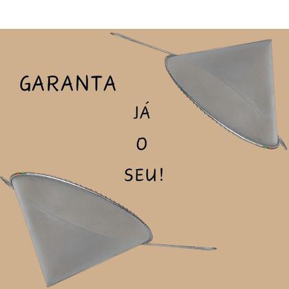 Imagem de 5u Coador E Funil C/ Cabo P/ Óleo Inox 20x28cm Cônico Cone