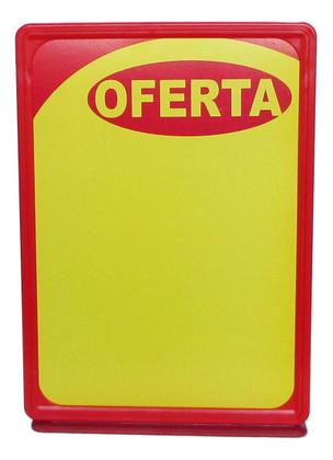 Imagem de 5un Display Expositor Cardápio A4 Vertical Para Balcão Mesa