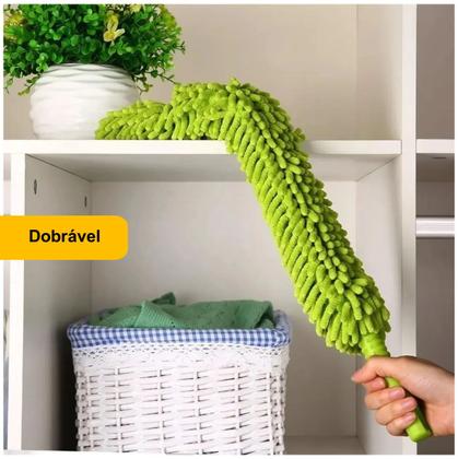 Imagem de 5un ESPANADOR PÓ FLEXÍVEL MICROFIBRA LAVÁVEL LIMPADOR POEIRA