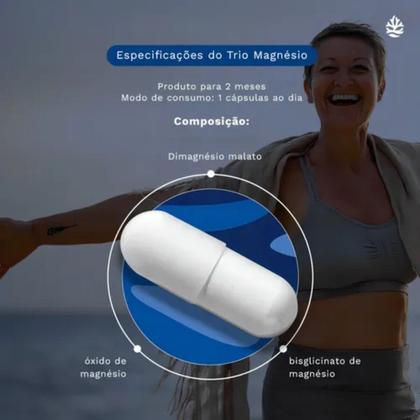 Imagem de 5un Trio Magnesio 720mg 60 Caps - Ocean Drop Sabor Sem sabor