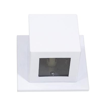 Imagem de 5x Arandela Box Cubo Pequena 1 Fachos BRANCO + Led G9 5w 3000k St1319