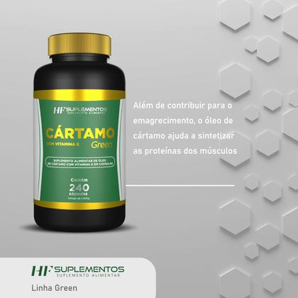 Imagem de 5X cártamo com vitamina E 240 cápsulas hf suplements