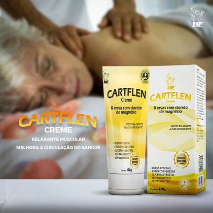 Imagem de 5x cartflen creme massagem cloreto de magnesio