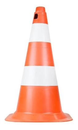 Imagem de 5x Cone Sinalização Rígido Plt 75cm Trânsito Epi