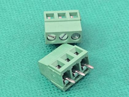 Imagem de 5x Conector Borne Kre 3 Vias Verde Kf128-3t