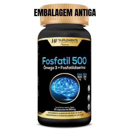 Imagem de 5x fosfatil 500 omega 3 fosfatidilserina 30caps hf suplement