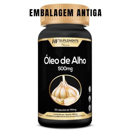 Imagem de 5x oleo de alho premium 500mg 60caps hf suplementos