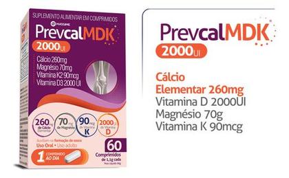 Imagem de 5x Prevcal Mdk 2.000ui 60cpr - Vitaminas D K Magnésio Calcio