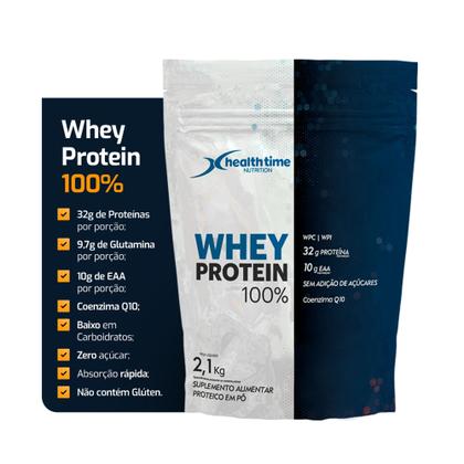 Imagem de 5x Whey 100% Health Time 10,5kg - Isolado, Hidrolisado E Con