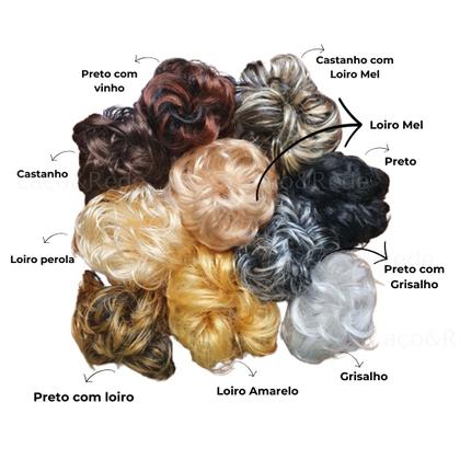 Imagem de 6 Aplique rabico Grego Sintético rabico Coque de cabelo