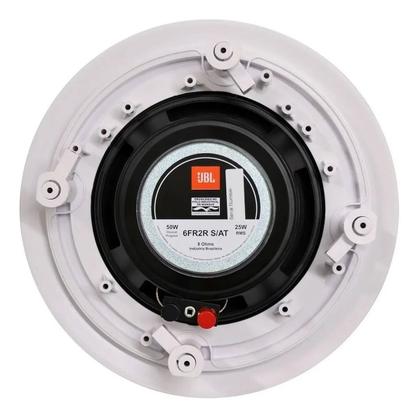 Imagem de 6 Arandela Som Ambiente Jbl Selenium 6fr2r P/ Gesso Redonda