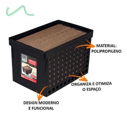 Imagem de 6 Arquivo Largo Para Pastas Suspensas Design Moderno Ordene
