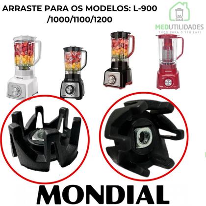 Imagem de 6 Arraste Copo Liquidificador Mondial L-99 L-850 L-900 L-1000 L-1200