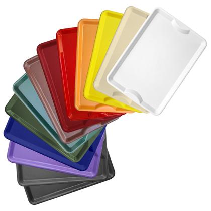 Imagem de 6 Bandeja Plástica Retangular Self Service Restaurante 48x33 Multiuso