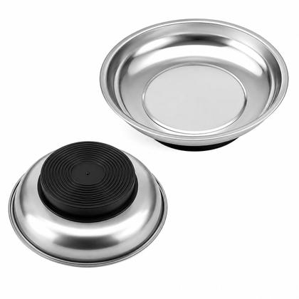 Imagem de 6 Bandejas Magnética Redonda Imã Forte P/ Porcas Parafusos