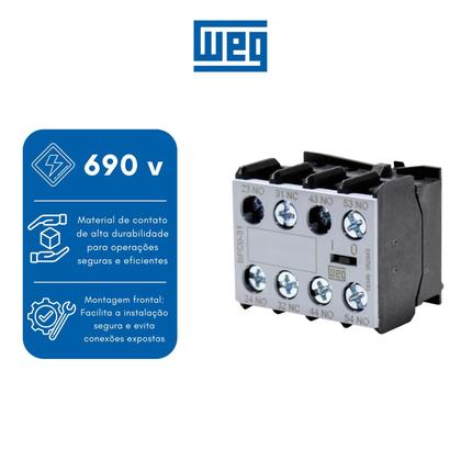 Imagem de 6 Blocos Contato Auxiliar BFC0-31 WEG 3NA+1NF CWC 690v 60Hz