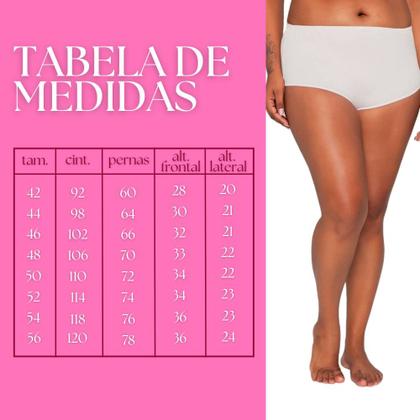 Imagem de 6 Calcinhas Plus Size Luminate 0162 Pessego Choco Verde
