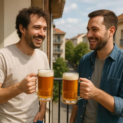 Imagem de 6 Canecas De Vidro Glacial Para chopp e Cerveja 335ml Bar