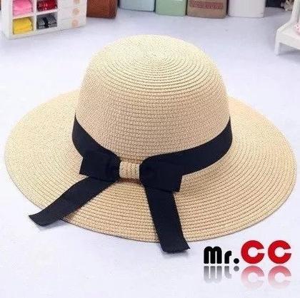 Imagem de 6 Chapéu Praia Feminino Viseira Palha Aba Luxo Piscina Verão