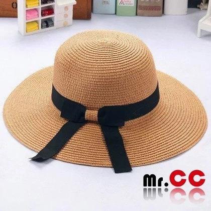 Imagem de 6 Chapéu Praia Feminino Viseira Palha Aba Luxo Piscina Verão