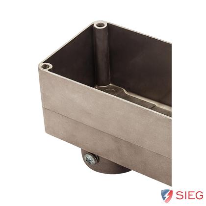 Imagem de 6 Condulete Tipo Lb Em Alumínio Sem Rosca Medida 2 1/2 Sieg Prateado