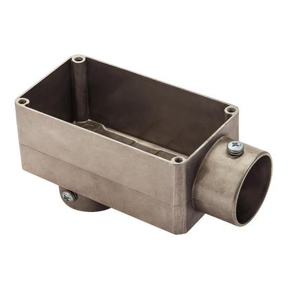 Imagem de 6 Condulete Tipo Lb Em Alumínio Sem Rosca Medida 2 1/2 Sieg Prateado