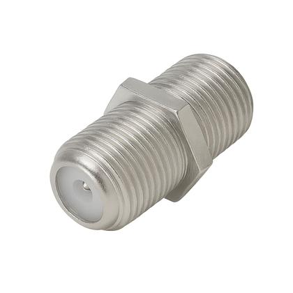 Imagem de 6 Conector Emenda F Fêmea Com Porca e Arruela Cabo Coaxial