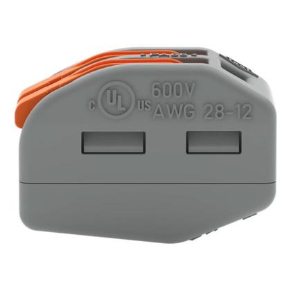 Imagem de 6 Conectores Wago Original C/ Alavanca 2 Polos Até 4mm