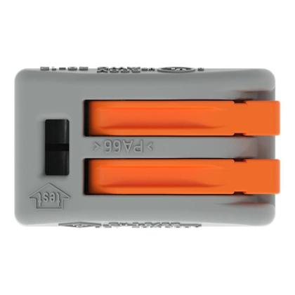 Imagem de 6 Conectores Wago Original C/ Alavanca 2 Polos Até 4mm