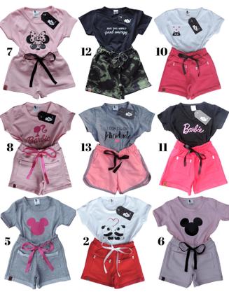 Imagem de 6 conjuntos de verão meninas infantil/juvenil