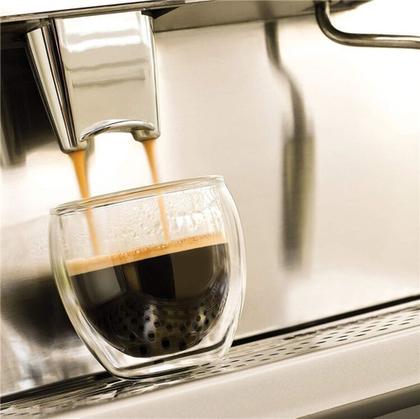 Imagem de 6 Copos Vidro Duplo Parede Dupla P Café Chá Água Drink 150ml