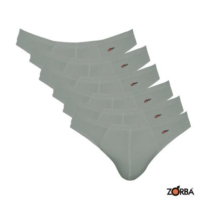 Imagem de 6 Cuecas Tradicional Básica Modelo Slip Light Zorba Em Cotton Algodão